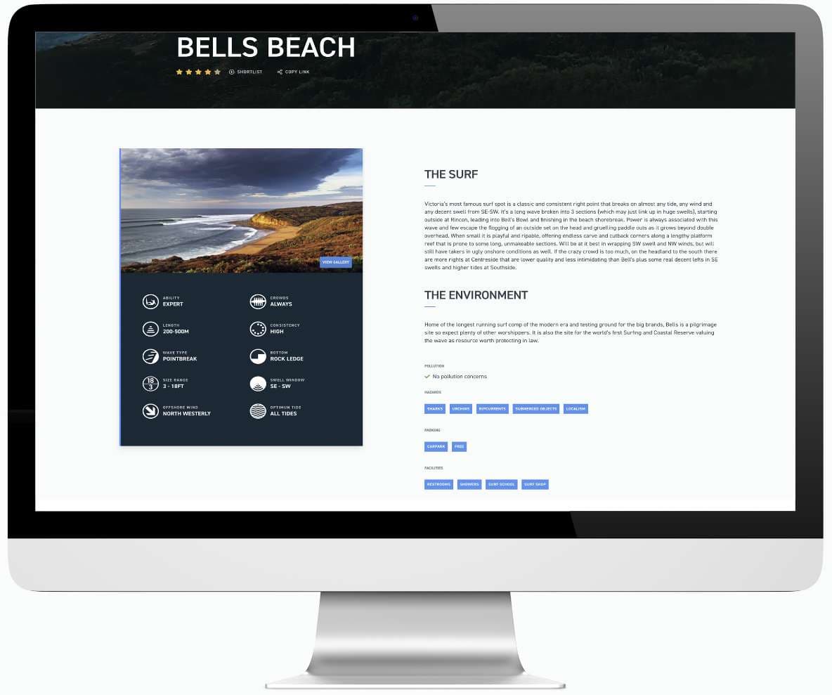 Stormrider surf guides surf spot comparison chart